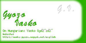 gyozo vasko business card